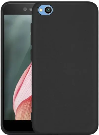 CELZO Silicon Back Cover Case for Xiaomi Redmi GO - {Black}