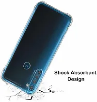 Caseline Back Cover for Motorola Moto One Fusion Plus Transparent Shock Proof Pack of 1-thumb1