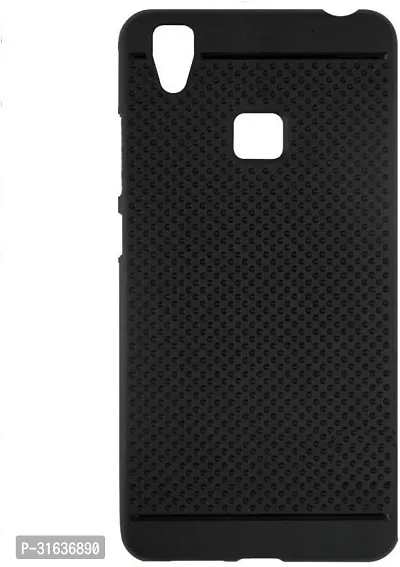 Nutricase Back Cover for VIVO V3 Black Silicon-thumb0