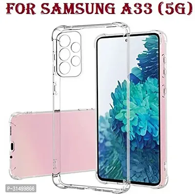 Caseline Back Cover for Samsung Galaxy A33 Samsung Galaxy A33 5G Transparent Silicon Pack of 1-thumb0