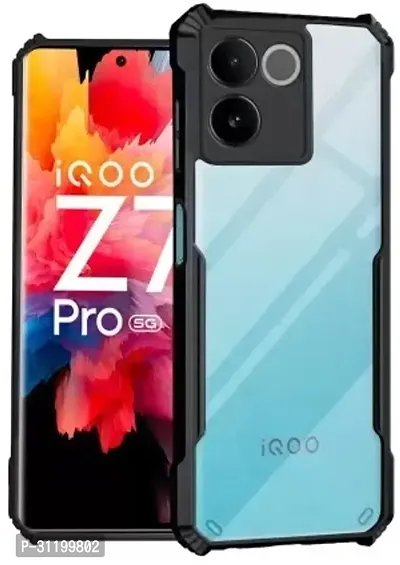 Caseline Back Cover for iQOO Z7 Pro/Vivo T2 Pro 5GIP Black Grip Case Pack of 1