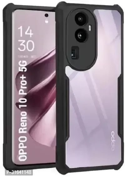 Caseline Back Cover for OPPO Reno 10 Pro Plus 5G Black Transparent Grip Case Pack of 1-thumb0