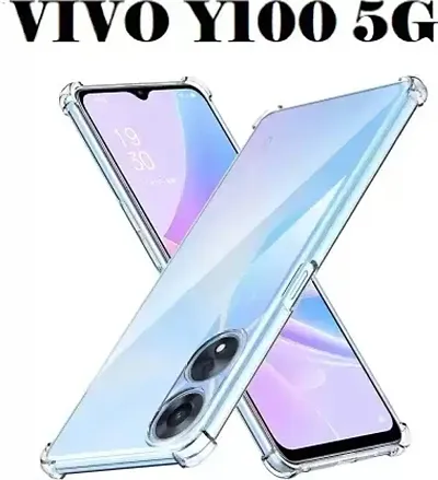 Caseline Back Cover for vivo Y100 vivo Y100 5GVivo Y100 5G VIVO Y100A VIVO Y100A 5G Transparent Shock Proof Pack of 1