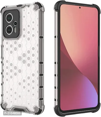 Caseline Back Cover for POCO F5 POCO F5 5G Transparent Grip Case Pack of 1