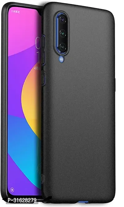 Caseline Back Cover for MI A3 REDMI A3 Black Grip Case Silicon Pack of 1-thumb0