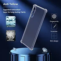 Caseline Back Cover For Samsung Galaxy A34 5G Bmtp Transparent Grip Case Silicon Pack Of 1-thumb3