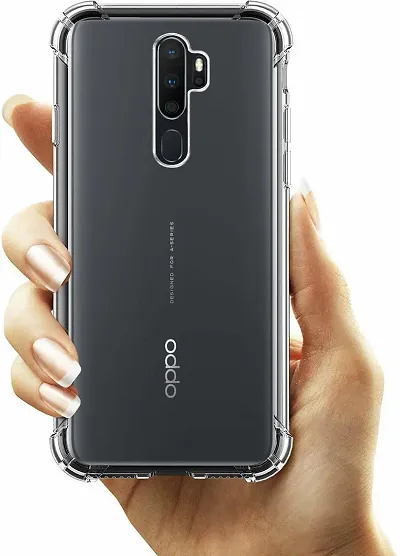 CELZO 4 Side Full Protection Back Cover Case for Oppo A9 (2020) -(Transparent)