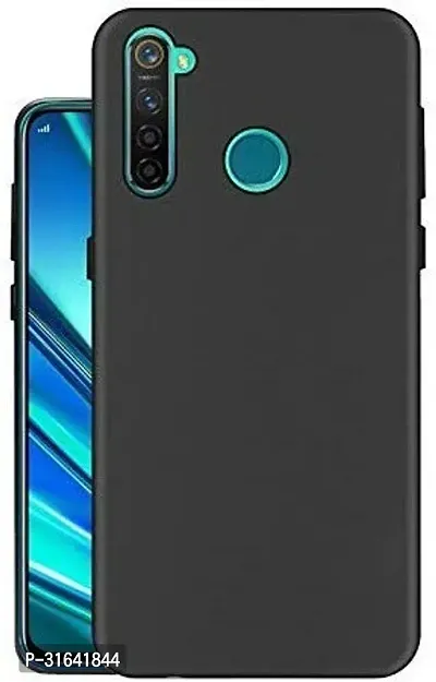 Caseline Back Cover for Realme 5 Black Grip Case Silicon Pack of 1