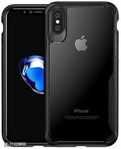 Caseline Back Cover for Apple iPhone X Black Grip Case Pack of 1-thumb0