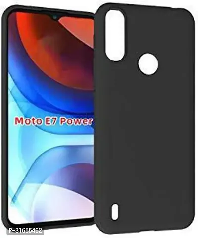 Caseline Back Cover for MOTOROLA MOTO E7 POWER Black Grip Case Pack of 1