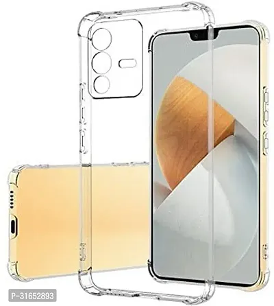 Caseline Back Cover for VIVO V23 Pro Transparent Grip Case Pack of 1