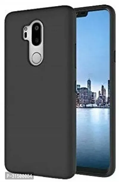 Caseline Back Cover for LG G7 Plus ThinQ Black Grip Case Silicon Pack of 1