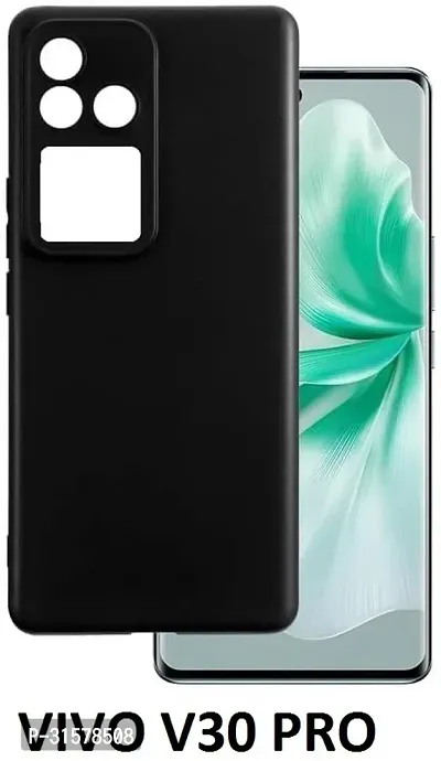 Caseline Back Cover For Vivo V30 Pro 5G Vivo V30 5G Black Grip Case Silicon Pack Of 1