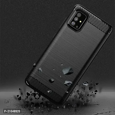 Caseline Back Cover for Samsang Galaxy A51 Black Grip Case Pack of 1-thumb3