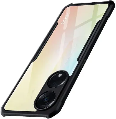 AARERED Full 360 Degree Protection Black Border Back Cover for Oppo Reno 8T