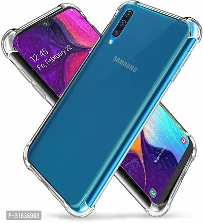 Caseline Back Cover for SAMSUNG GALAXY A50 Transparent Grip Case Pack of 1