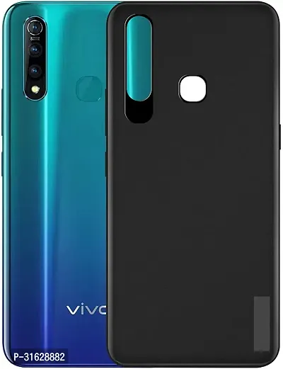 Caseline Back Cover for VIVO Z1 PRO Black Grip Case Silicon Pack of 1-thumb0