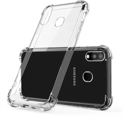 BAI AND KAKA Back Cover Soft Slim Shockproof Back case For Samsung Galaxy M20 (Bumper Case, Transparent)