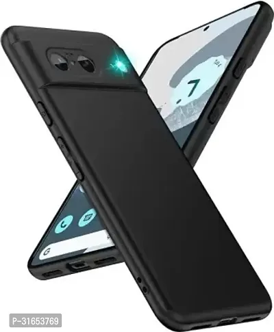 Caseline Back Cover for Google Pixel 8 CND Black Grip Case Silicon Pack of 1