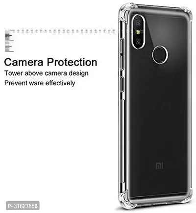 Caseline Bumper Case for Mi Redmi Note 6 Pro Transparent Grip Case Silicon Pack of 1-thumb2