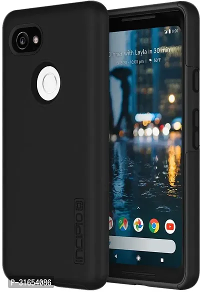 Caseline Back Cover for Google Pixel Xl 2 Black Shock Proof Silicon Pack of 1