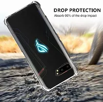 Caseline Back Cover for Asus Rog Phone 2 Transparent Shock Proof Pack of 1-thumb2