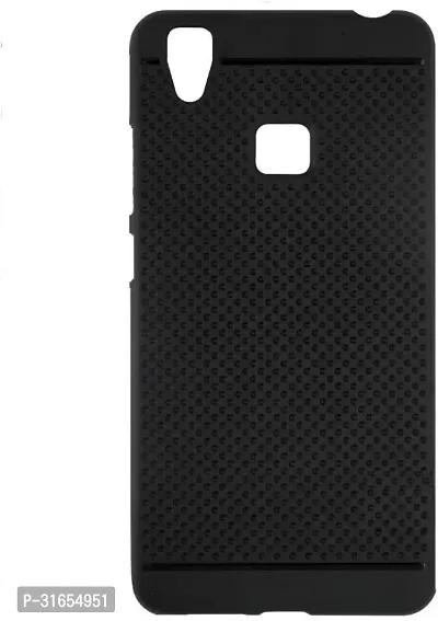 Nutricase Back Cover for VIVO V3 Black Silicon-thumb0