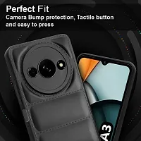 Caseline Back Cover for POCO C61 Black Grip Case Silicon Pack of 1-thumb3