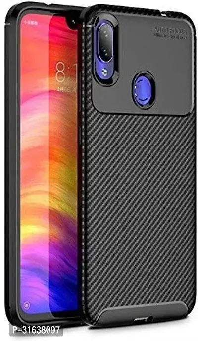 Caseline Back Cover for REDMI NOTE 7 PRO Black Grip Case Silicon Pack of 1-thumb0