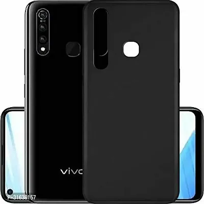 Caseline Back Cover for VIVO Z1 PRO Black Grip Case Silicon Pack of 1