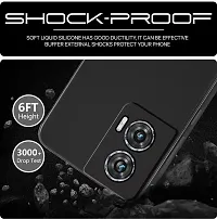 Caseline Back Cover for Motorola Moto Edge 50 Fusion 5G Motorola Moto G85 5G CND Black Grip Case Silicon Pack of 1-thumb1