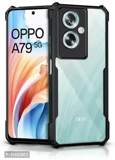 Caseline Back Cover for OPPO A79 5G IP Blue Grip Case Pack of 1-thumb0