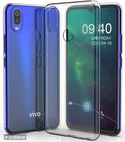 Caseline Back Cover for Vivo Y11  2019  Transparent Grip Case Pack of 1-thumb0