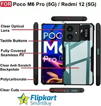 Flipkart SmartBuy Back Cover for POCO M6 Pro 5G Black Grip Case Pack of 1-thumb2