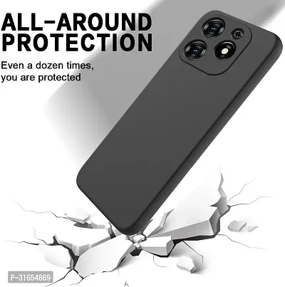 Caseline Back Cover for Infinix Smart 8 HD Infinix Smart 8 CND Black Grip Case Silicon Pack of 1-thumb2