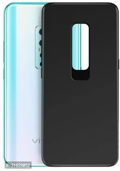 Caseline Back Cover for Vivo V17 Pro Black Shock Proof Silicon Pack of 1