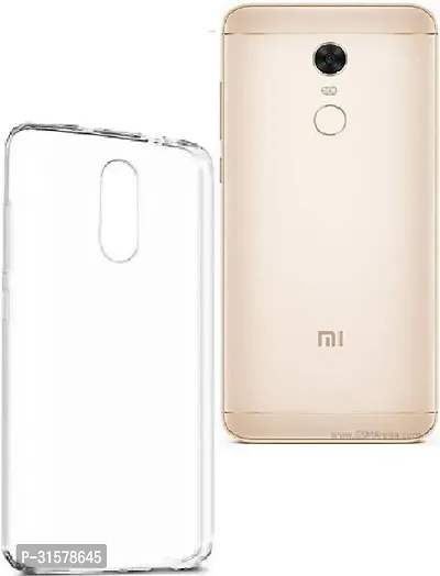 Caseline Back Cover For Mi Redmi Note 5 Transparent Silicon Pack Of 1-thumb0