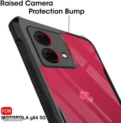 Caseline Back Cover for MOTOROLA MOTO G84 5G MOTOROLA G84 5G MOTO G84 5GIP Black Shock Proof Pack of 1-thumb4