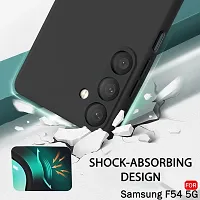 Caseline Back Cover for Samsung Galaxy F54 5G SAMSUNG Galaxy F54 5GCND Black Shock Proof Silicon Pack of 1-thumb2