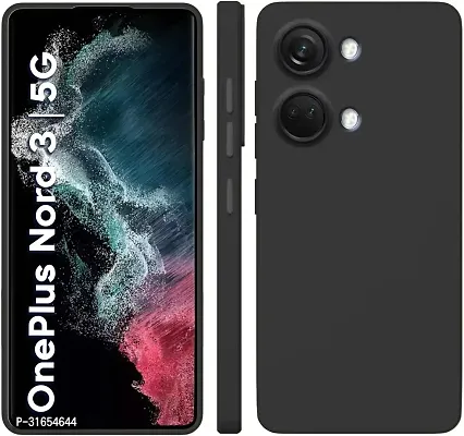 Caseline Back Cover for OnePlus Nord 3 5G 1+ Nord 3 OnePlus Nord 3CND Black Grip Case Silicon Pack of 1-thumb0