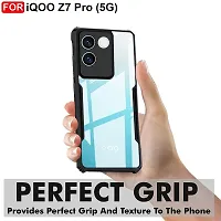 Caseline Back Cover for iQOO Z7 Pro/Vivo T2 Pro 5GIP Black Grip Case Pack of 1-thumb1