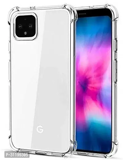 Caseline Back Cover for Google Pixel 4 Transparent Grip Case Pack of 1