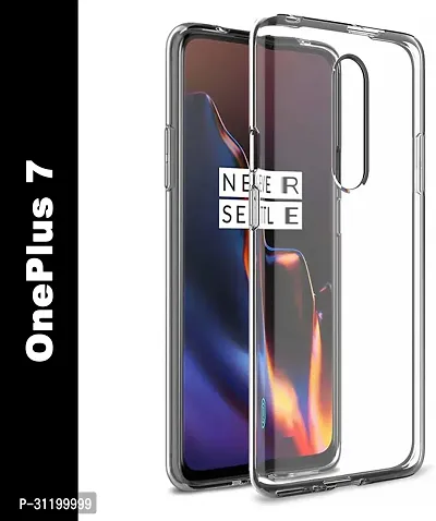 Caseline Back Cover for ONEPLUS 7 Transparent Grip Case Silicon Pack of 1-thumb0