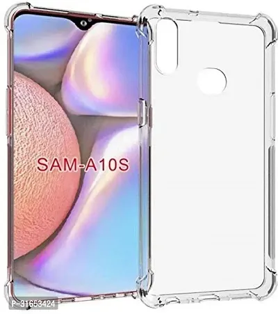 Caseline Back Cover for Samsung Galaxy A10s Transparent Grip Case Pack of 1-thumb0