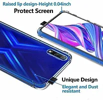 Caseline Back Cover for Honor 9X Transparent Grip Case Silicon Pack of 1-thumb1