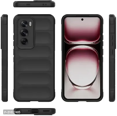 Caseline Back Cover for OPPO Reno 12 Pro 5G MGC Black Grip Case Silicon-thumb0