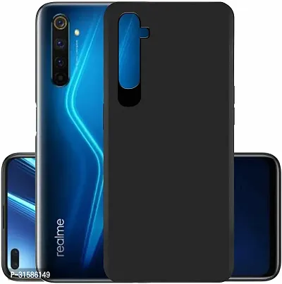 Caseline Back Cover for Realme 6i  Realme 6 Black Grip Case Silicon Pack of 1-thumb0