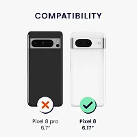 Caseline Back Cover for Google Pixel 8 CND Black Grip Case Silicon Pack of 1-thumb1