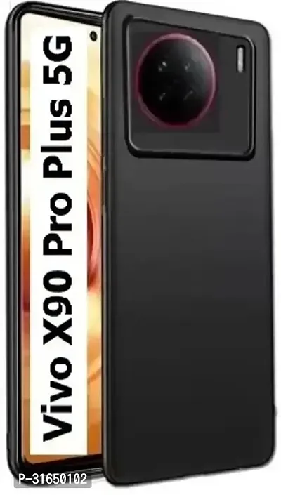 Caseline Back Cover for Vivo X90 Pro Plus 5G Vivo X90 Pro Plus Black Grip Case Silicon Pack of 1-thumb0