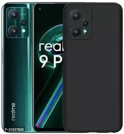 Caseline Back Cover for Realme 9 Pro Realme 9 Pro 5G Black Grip Case Silicon Pack of 1